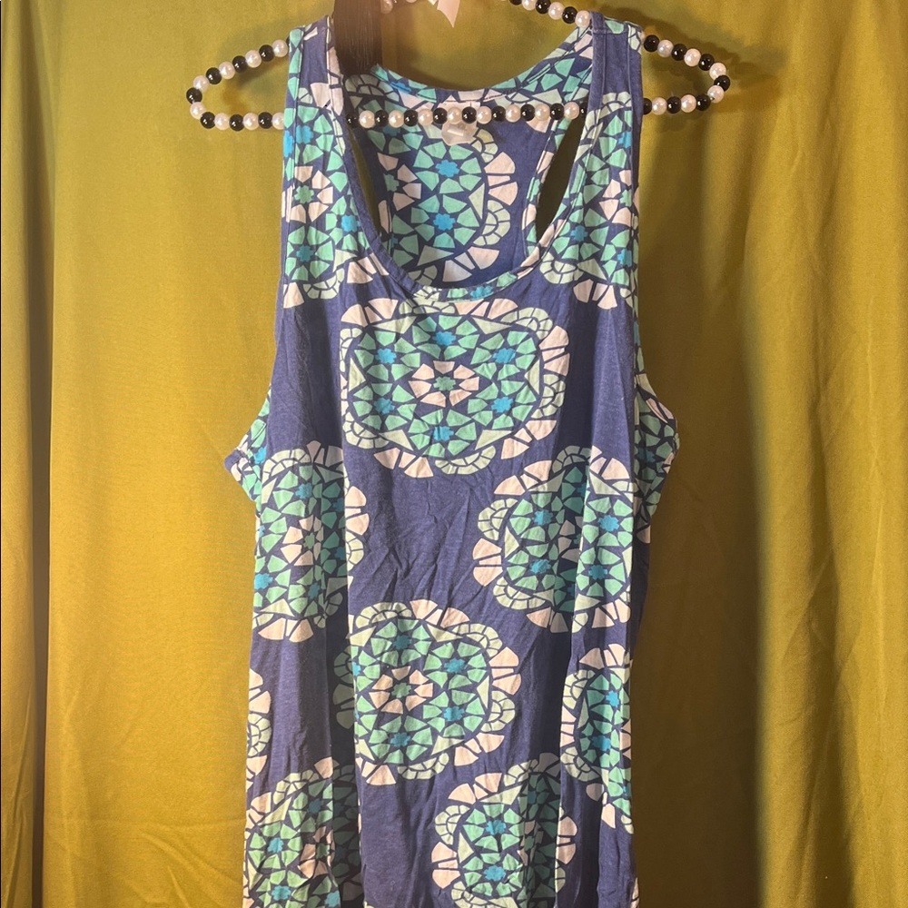 Jessica Simpson High Low Colorful Print Summer Dress